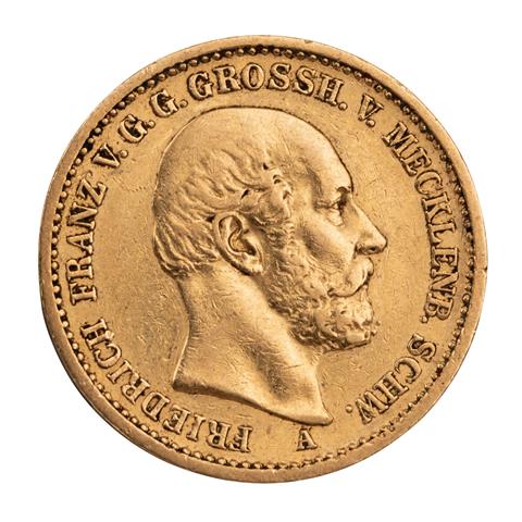 Großherzogtum Mecklenburg-Schwerin/Gold - 20 Mark 1872/A,