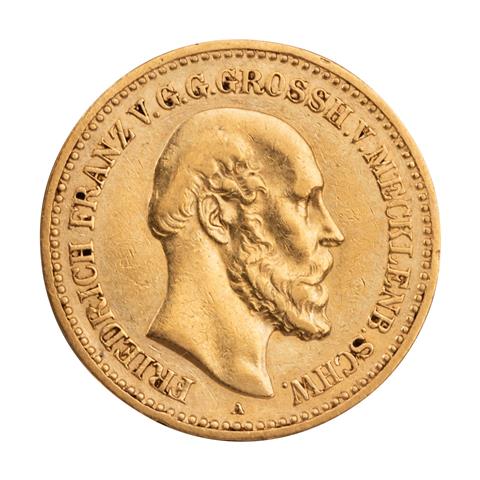 Großherzogtum Mecklenburg-Schwerin/Gold - 10 Mark 1878/A,