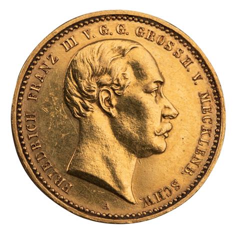 Großherzogtum Mecklenburg-Schwerin/Gold - 10 Mark 1890/A,