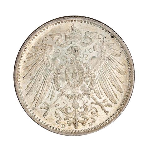 Deutsches Kaiserreich/Silber - 1 Mark 1891/D,