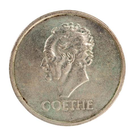 Weimarer Republik/Silber - 5 Reichsmark 1932/F, 100. Todestag Goethes,