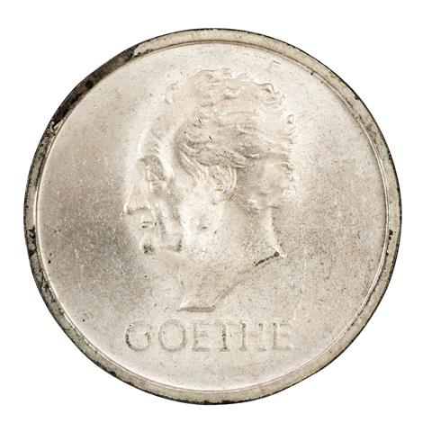 Weimarer Republik/Silber - 5 Reichsmark 1932/D, 100.Todestag Goethes,