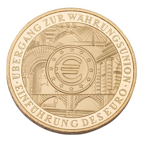 BRD/Gold - 200€ 2002/G, Zur Einführung des Euro, stgl.-,