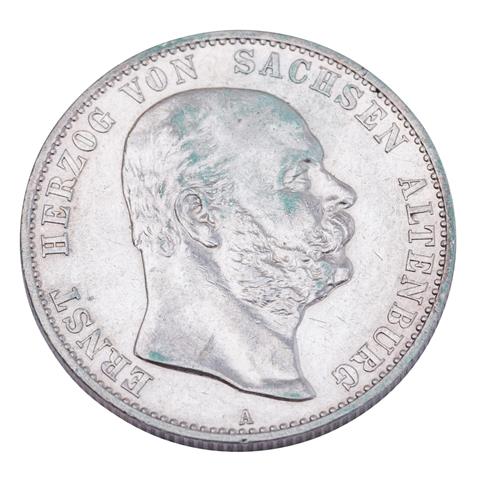 Sachsen-Altenburg/ Silber - 2 Mark 1901/A, Herzog Ernst,