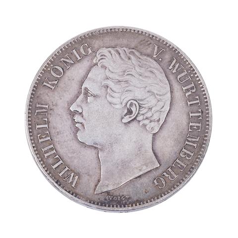 1 x Württemberg/ Silber - Doppeltaler 1846,  König Wilhelm,