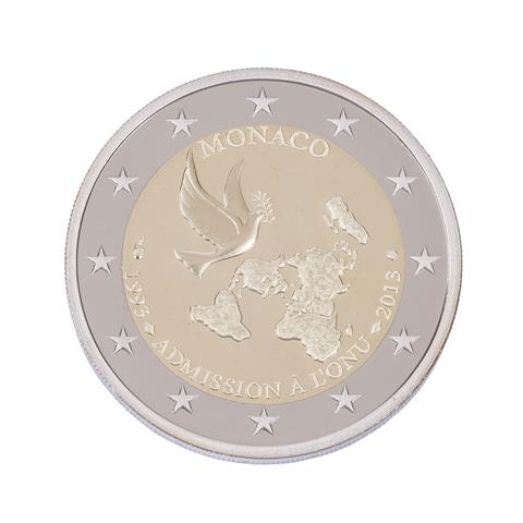 Monaco - 2 Euro Gedenkmünze '20 Jahre UNO-Mitgliedschaft' 1993-2013 PP