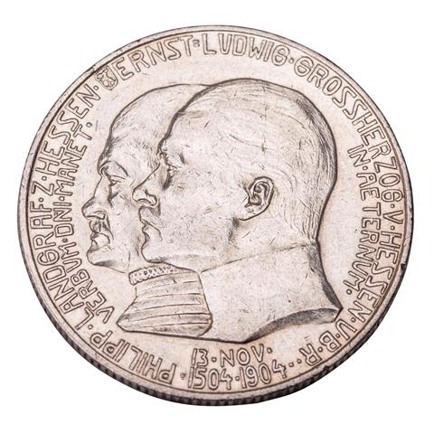 Deutsches Kaiserreich / Hessen - 2 Mark 1904, Großherzog Ernst Ludwig