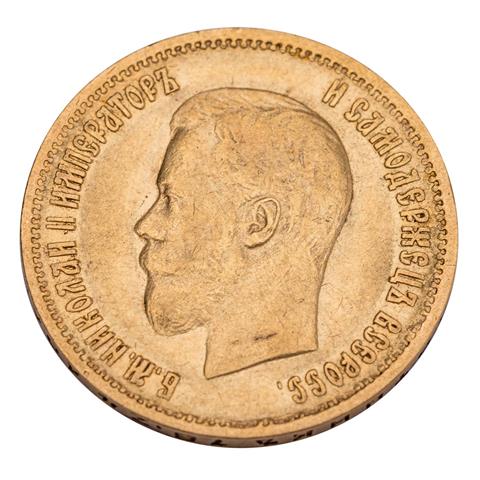 Russland/GOLD - Nikolaus II. (1894-1917) 1x 10 Rubel 1899.