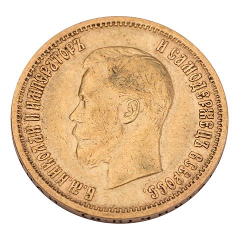 Russland/GOLD - Nikolaus II. 1894-1917. 10 Rubel 1899.