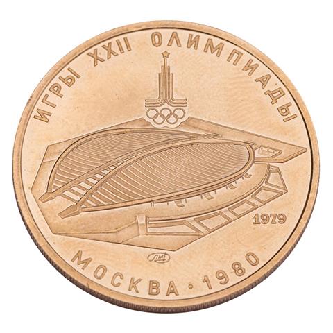 UdSSR /GOLD - XXII. Olympische Spiele Moskau 1980. 1x 100 Rb 1979