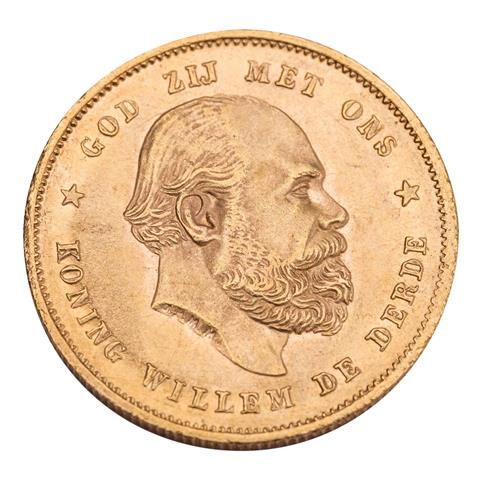 Niederlanden /GOLD - Wilhelm III. 10 Gulden 1877