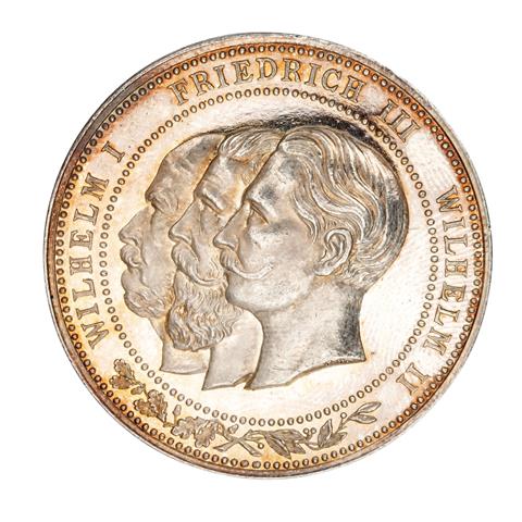 Dt. Kaiserreich - Silbermedaille 'Dreikaiserjahr 1888'
