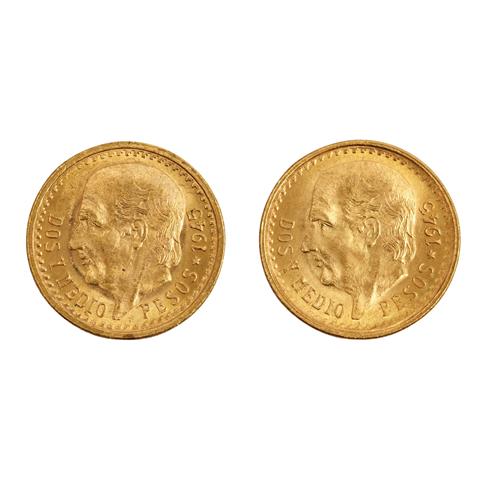 Mexiko /GOLD - 2 x Centenario 2 Pesos 1945