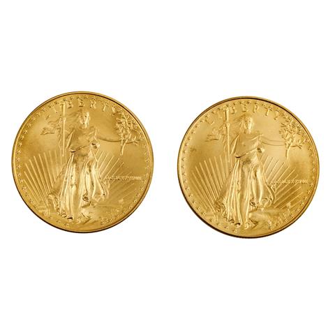USA - 2 x 50 Dollars American Eagle (1983), GOLD,