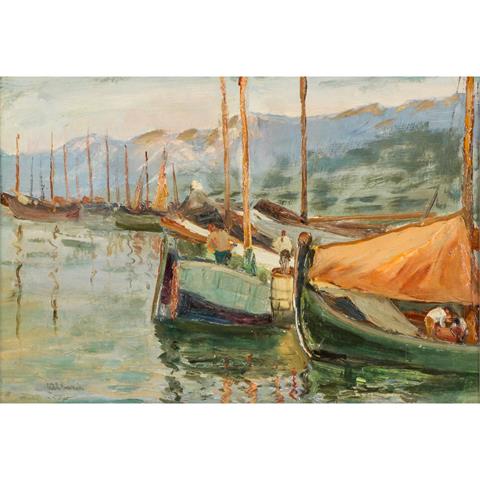 CSAPÒ, JENÖ (1875-1954) "Fischerboote"