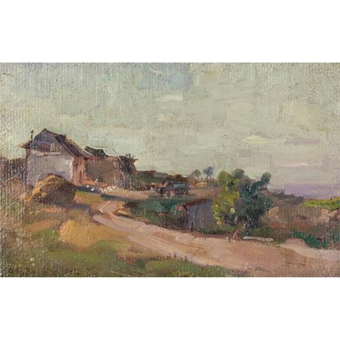CSALLÓKÖZI FARKAS, LÖRINC (1898-1973) "Rande eines Dorfes"