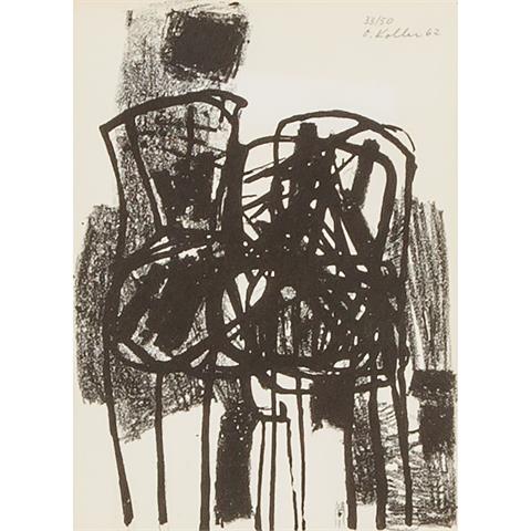 KOLLER, OSKAR (1925-2004), "Zwei Stühle", 1962,