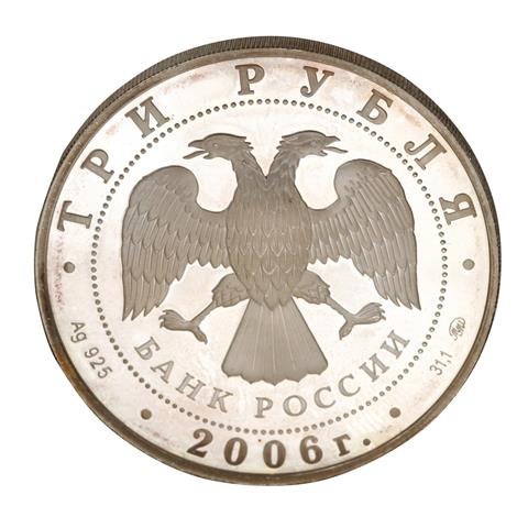 Russland ab 1992 /SILBER - 3 Rubel 'Staatsbank in Nishni Nowgorod' 2006 PP