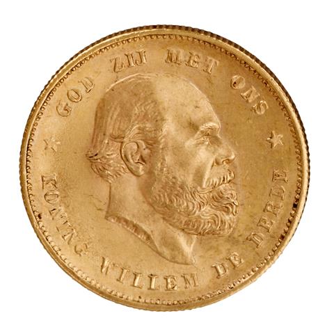 Niederlande /GOLD - Wilhelm III. 10 Gulden 1877