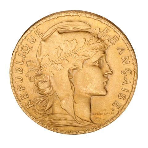 Frankreich /GOLD - 20 Francs Marianne 1909