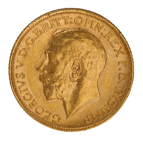 Großbritannien /GOLD - Georg V. 1 Sovereign 1912