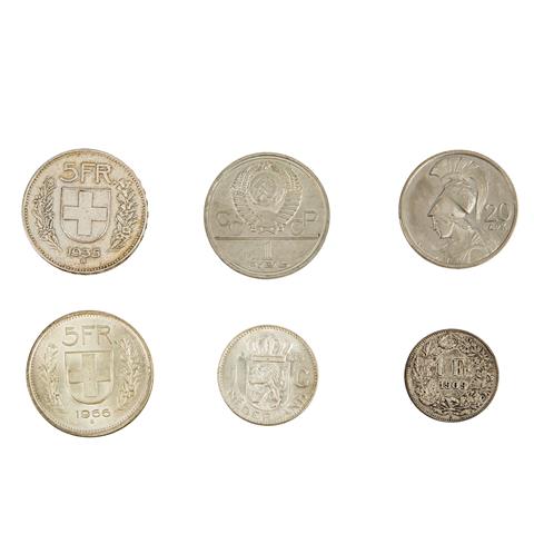 Kl. gemischtes Los mit 6 Münzen