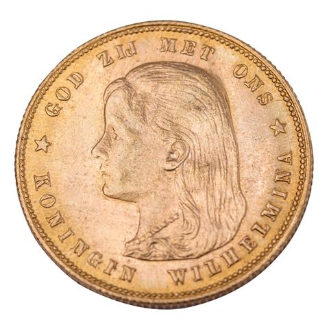 Niederlande /GOLD - Wilhelmina (LH), 10 Gulden 1897