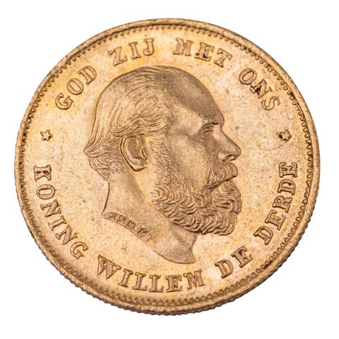Niederlande /GOLD - Wilhelm III., 10 Gulden 1875