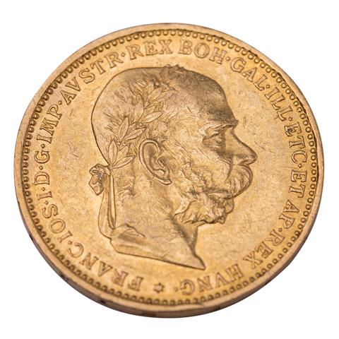 Österreich /GOLD - Franz Josef I. 20 Kronen 1892