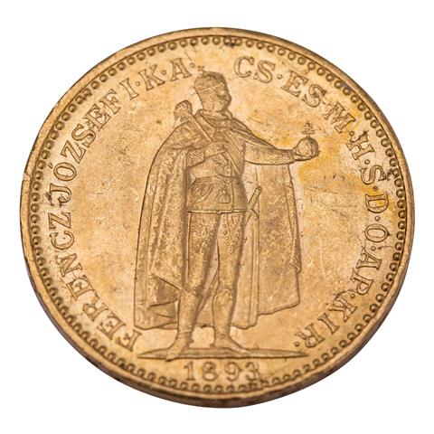 Österreich-Ungarn /GOLD - Franz Josef I. 20 Kronen 1893