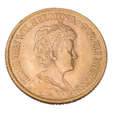 Niederlande /GOLD - Wilhelmina, 10 Gulden 1911