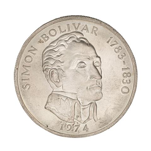 Panama /SILBER - Simon Bolivar 20 Balboas 1974