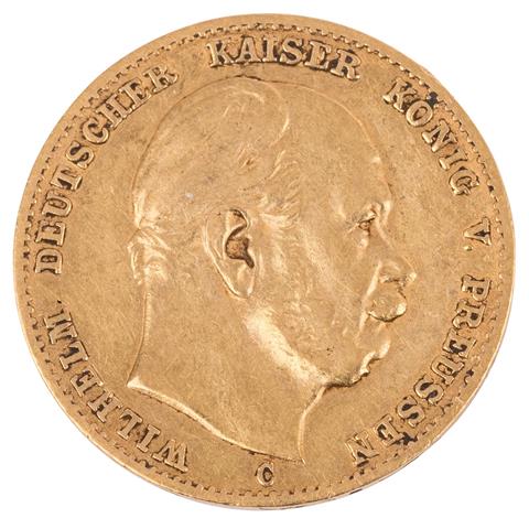 Dt. Kaiserreich /GOLD - Preußen, Wilhelm I. 10 Mark 1873-C