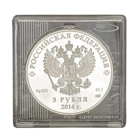 Russland - 3 Rubel 2014, Eiskunstläuferin,