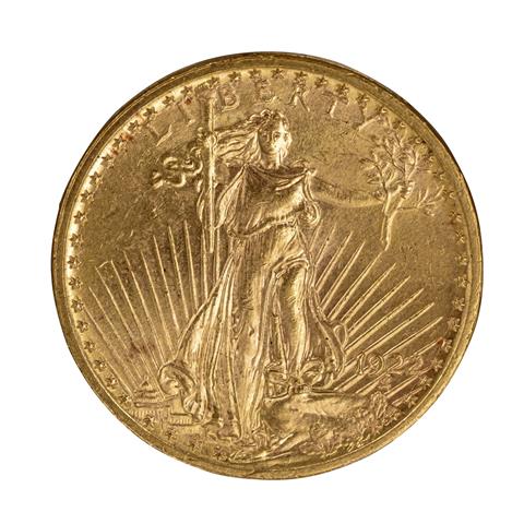 USA /GOLD - Double Eagle 'St. Gaudens' - 20$ 1922