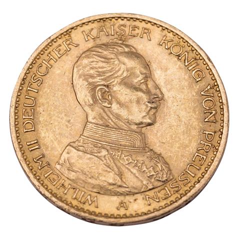 Dt. Kaiserreich/GOLD - Preussen, Wilhelm II. (1888-1918) 20 Mark 1913 A