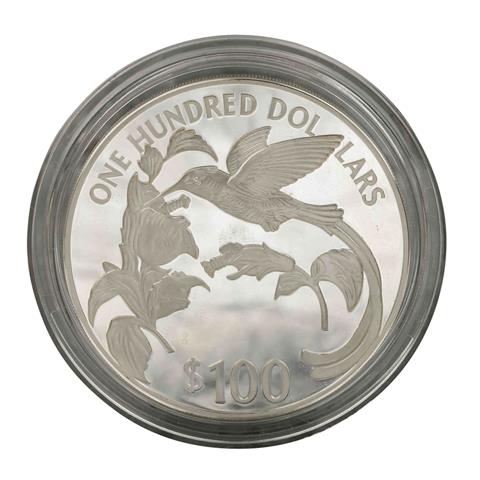 Jamaica/SILBER - 100 Dollars 1987