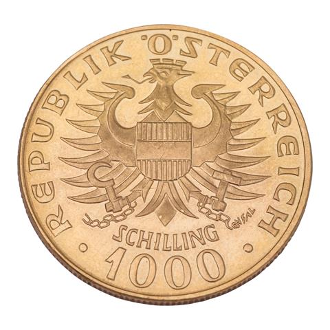 Österreich/Gold - 1000 Schilling 1976, Babenberger,