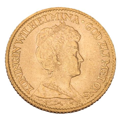 Niederlande /GOLD - Wilhelmina, 10 Gulden 1917