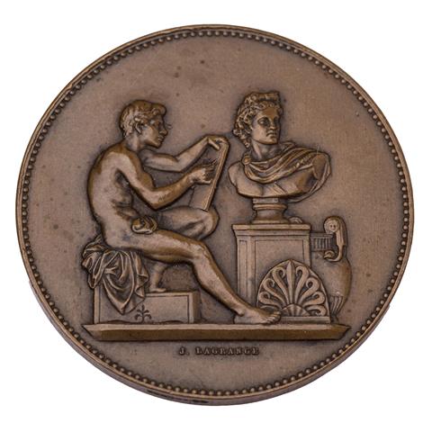 Frankreich - Bronzemedaille o.J., von Jean Lagrange (1831 - 1903),