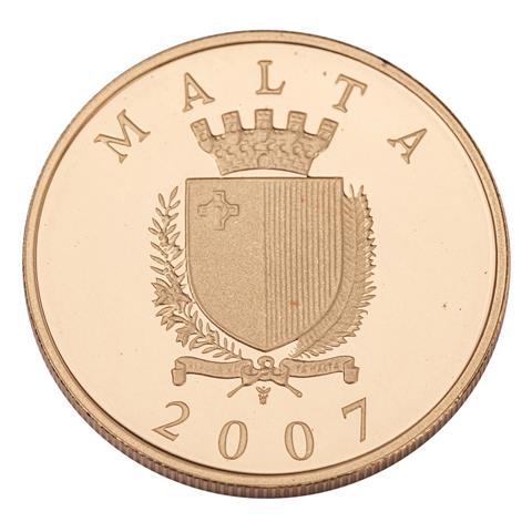 Malta - 25 Lm 2007,  Jean de la Valette, GOLD,