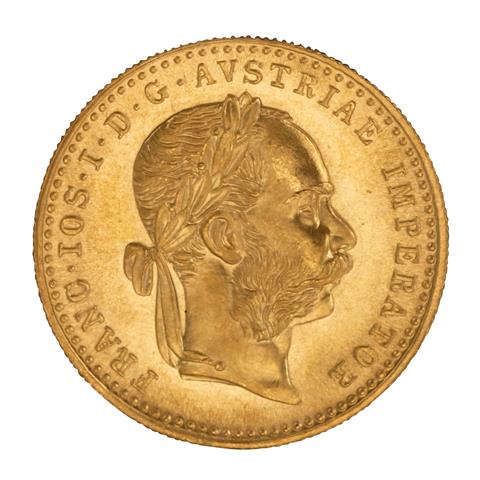 Österreich /GOLD, Josef I. - 1 Dukat 1915/NP