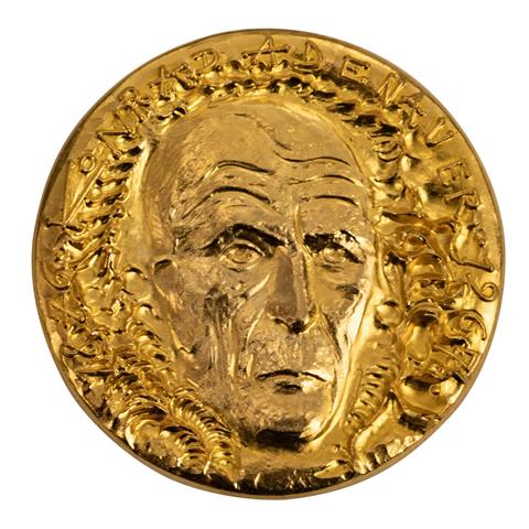 GOLDmedaille - Salvador Dali zu Ehren Konrad Adenauers 1967,