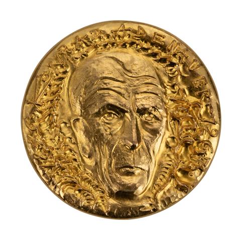GOLDmedaille - Salvador Dali zu Ehren Konrad Adenauers 1967.