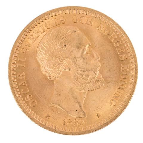 Schweden /GOLD - Oskar II. 20 Kroner 1889