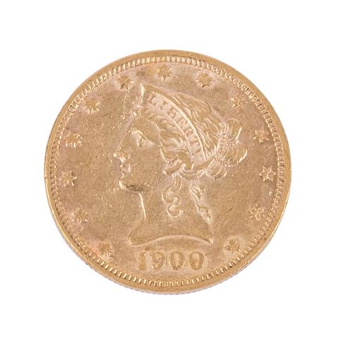 GB/USA - 10 Dollars 1900, Eagle, ss,