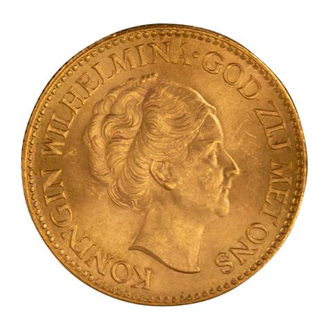 Niederlande/Gold - 10 Gulden 1932, Wilhelmina,