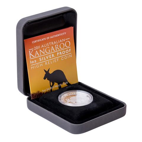 Australien - 1 Dollar 2011, Kangaroo, 1 Unze Silber,