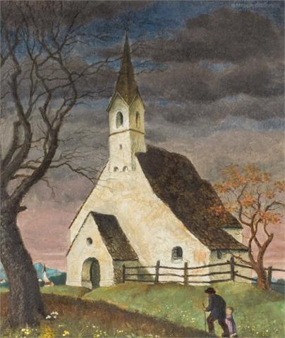 HUBER-SULZEMOOS, HANS (1873-1951), "Bergkirchlein",