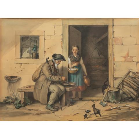 VOLZ, HERMANN (1814-1894), zugeschrieben, "Die kleine Samariterin"